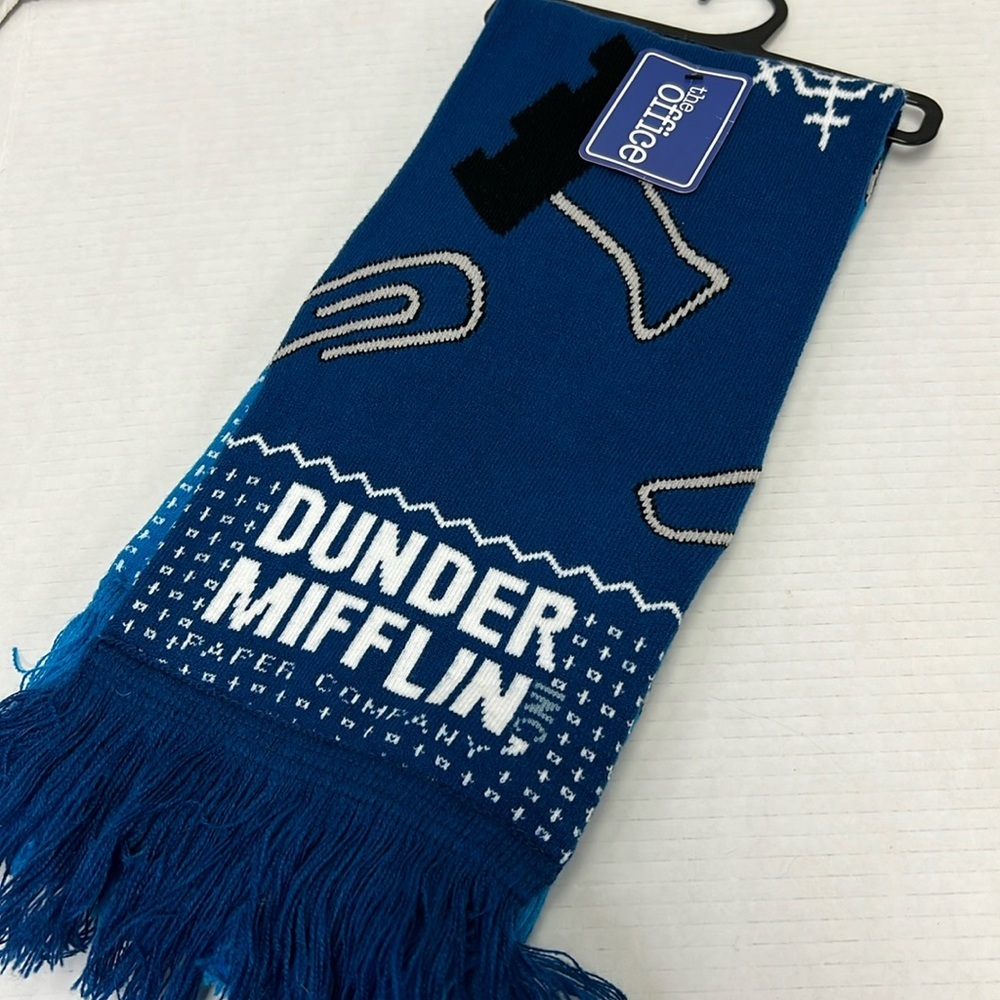 NEW NBC The Office Dunder Mifflin Reversible Unisex Scarf
